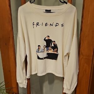 FRIENDS Cream Sweatshirt with Cast Graphic